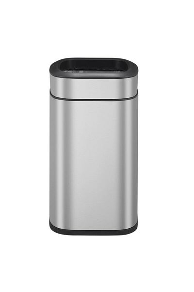 EKO Rectangular Fingerprint Proof Coated Open Top Waste Bin 20 Liter