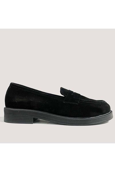 Bulldozer Women's Suede Leather Casual Shoes 250774   - Black - 38