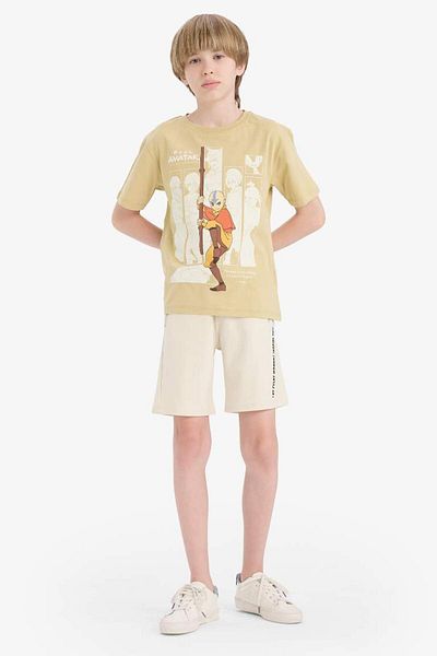 DeFacto New Season Boy's Elastic Waist Printed Shorts