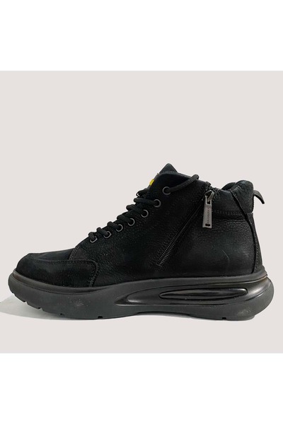 Bulldozer Men's leather casual boot 250114 - black - 42