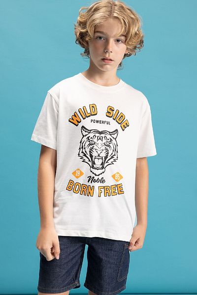 DeFacto Boy - Crew Neck and Printed Short Sleeve T-Shirt C6257a824hs