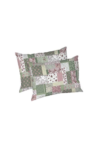 ALCAM Set Of 2 Garden Cushions, Quilted Microfiber, 50x70 Cm