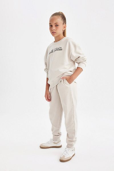 DeFacto Girl's - Elastic Waist and Pocket Jogger Sweatpants C7882A824Au