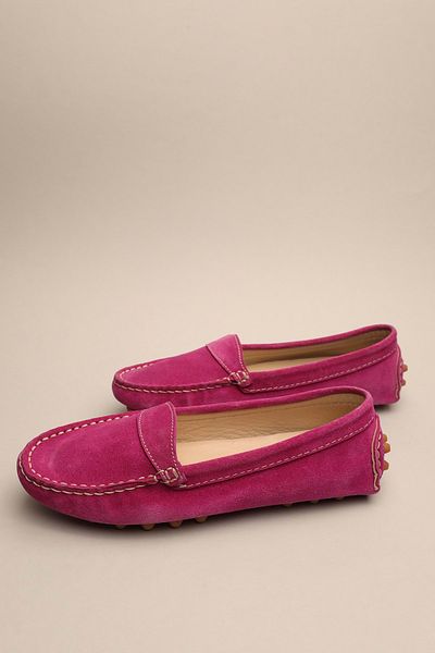 Gondol Women's Genuine Leather Classic Loafer Fuchsia 37 - Ttx.70133