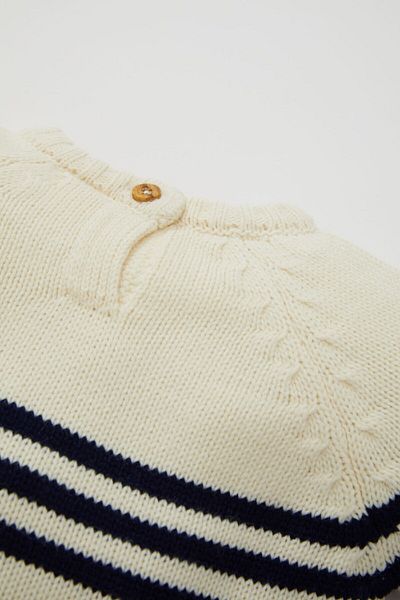DeFacto Baby Boy Crew Neck Striped Knitwear Sweater C8880A524Wn