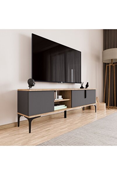 ALONEX HOME Tv Ünitesi , Raflı Tv Sehpası , 180 Cm Tv Konsolu, Ekonomik T V Ü...