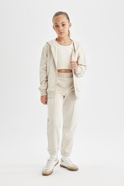 DeFacto Σχολικό Jogger Sweatpants για κορίτσια - Ελαστική μέση και τσέπες, Standard Fit 25k801t01657