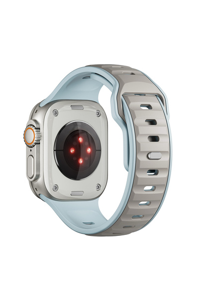 sickossi Watch Ultra 49mm Scks Krd-135 Silicone Cord Strap Strap - Light Blue...