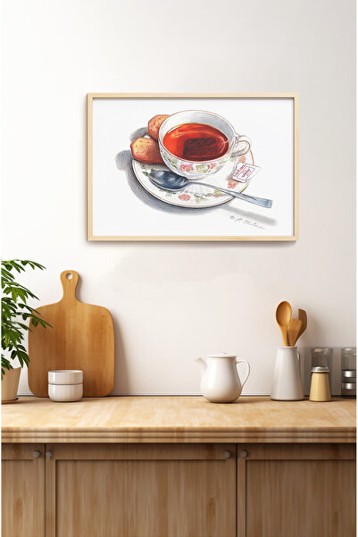 kutuTR Ahşap Çerçeveli Mdf Tek Tablo Mutfak Dekoru (KENDİ TABLO SETİNİZİ OLUŞ...