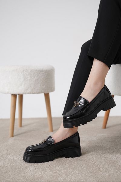 öz se shoes Дамски ортопедични мокасини Romola Естествена кожа Лачена Качествена кожа