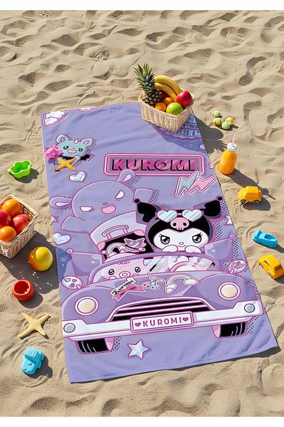 Viadela Kuromi Beach Towel – Fun and Cute Patterns