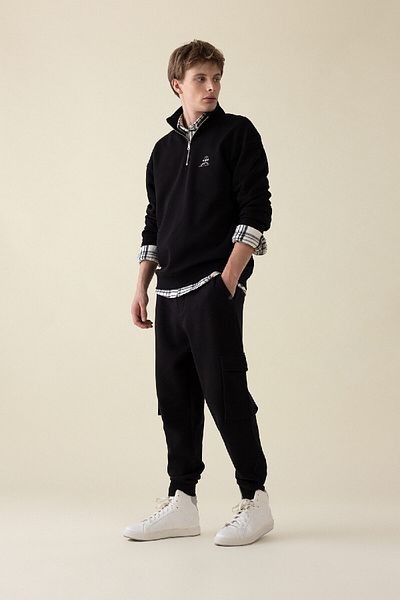 DeFacto Φούτερ Jogger Regular Fit - Cargo Pocket, Lace Up Elastic Leg Y5533az24au