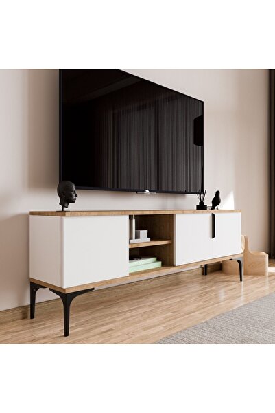 ALONEX HOME Tarz (FULL BEYAZ) , 150 Cm Tv Ünitesi , Tv Sehpası ,raflı Tv Ünit...