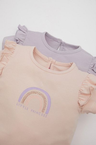 DeFacto Baby Girl Rundhalsausschnitt, Dinosaurier bedruckt Body C9485a524sm