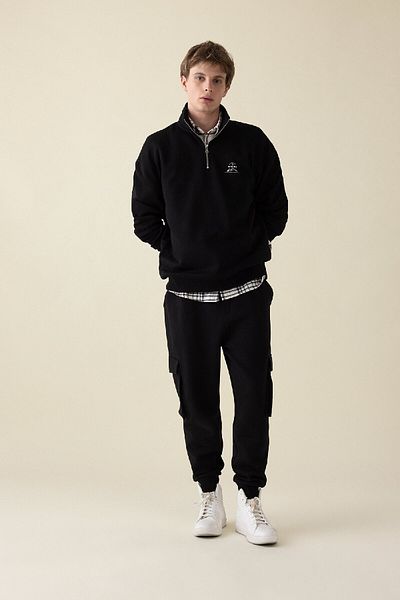 DeFacto Φούτερ Jogger Regular Fit - Cargo Pocket, Lace Up Elastic Leg Y5533az24au
