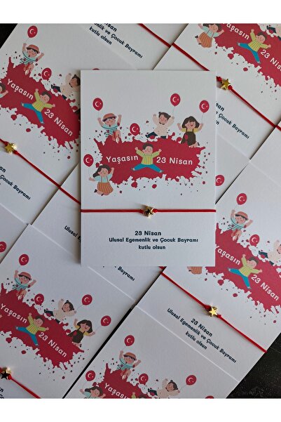 shop 23 Nisan kartlı hediyelik bileklik 10 adet