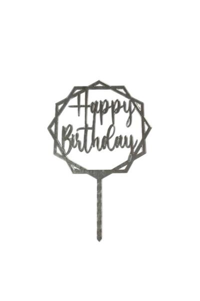 Pastaland La mulți ani scris în rame oglindă din plexiglas argintiu