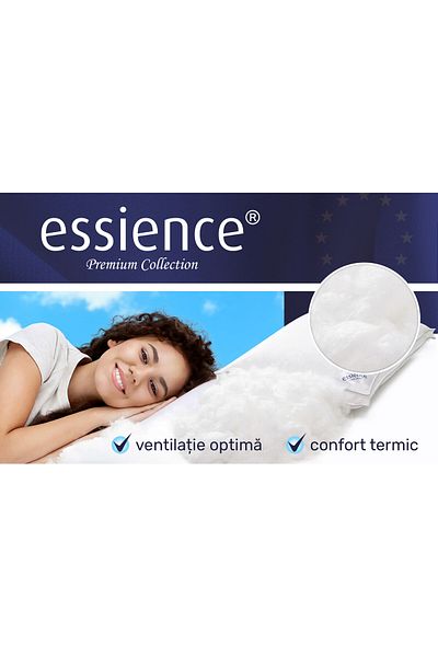 Essience Set Of 2 Pillows 50x70 Cm, Premium Collection, 100% Cotton Cover; Extra Fine Nanofiber