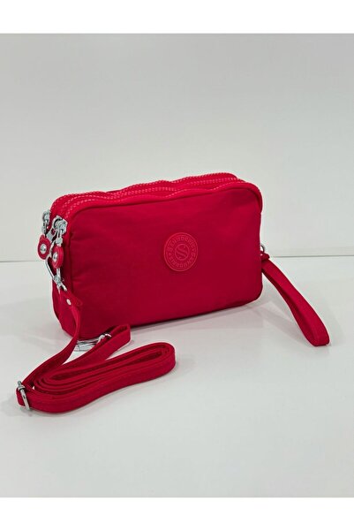 Sanmorris Crinkle Fabric Hand and Cross Strap Card Holder, Pen Holder/Wallet Type Makeup Bag with Coin Compartment