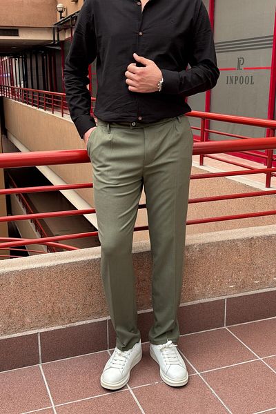 inpool Men's Fabric Pants 296 Large Size Summer and Spring