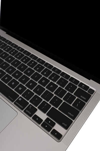 Mcstorey Macbook Air Kılıf M1 13inç Klavye Koruyucu Ingilizce Baskı (US-ABD) Touchıd'li A2179 A2337 Uyumlu