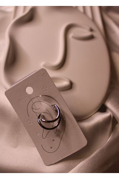 Dropaksesuar There Are Perforation-Free Uses Fishbone Steel Earrings