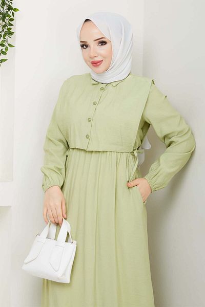 benguen Φόρεμα Mint Green Vest 4735 Μοντέλο