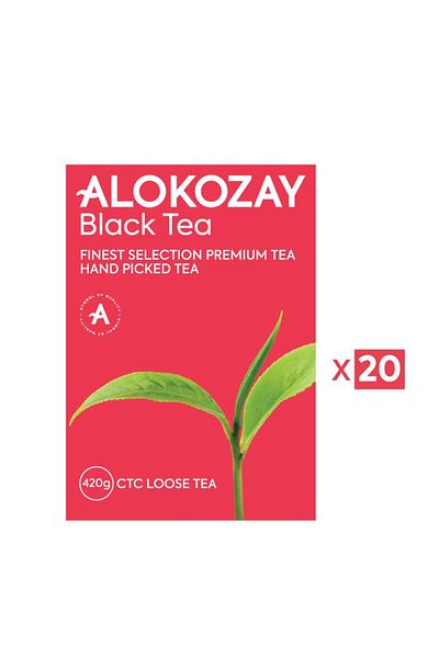 Alokozay CTC Loose Black Tea 420 grams X Pack of 20