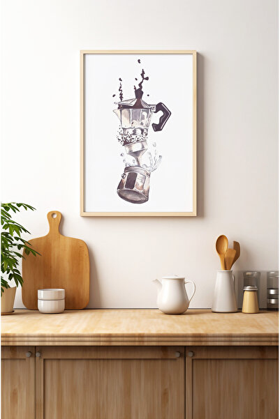 kutuTR Ahşap Çerçeveli Mdf Tek Tablo Mutfak Dekoru 12 Çeşit (KENDİ TABLO SETİ...