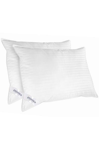 Essience Set Of 2 Stripes Pillows 50x70 Cm, Premium Collection, 100%cotton Cover; Nanofiber Filling