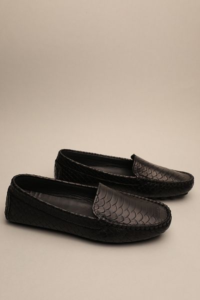 Gondol Mocasnic clasic de damă din piele naturală neagră model 37