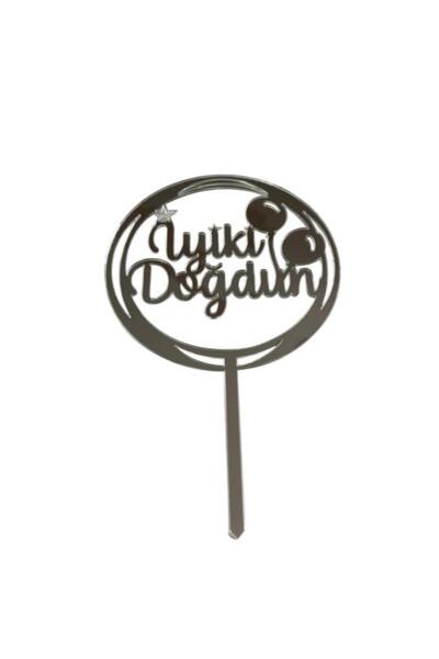 Pastaland Yuzeldi Silver Mirrored Plexi Balon Iyiki