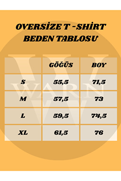 warn Πολύχρωμο απλό μπλουζάκι Oversize