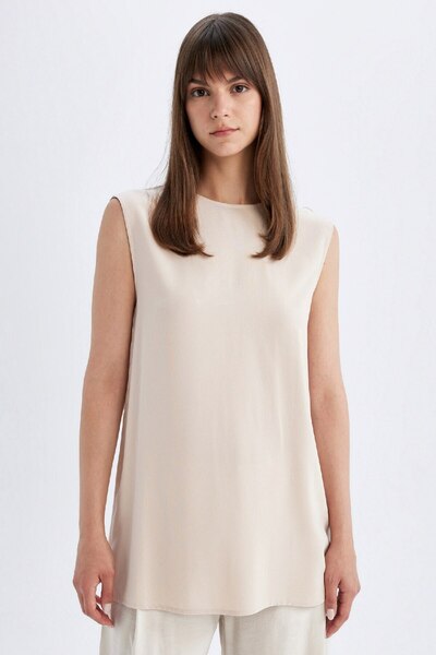 DeFacto Τοπ με λαιμόκοψη και κανονική εφαρμογή Basic Singlet Tunic A8171AX24SM