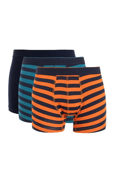 DeFacto Men's Striped 3-Piece Boxers C9567Ax24Wn