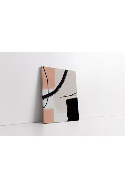 Tablosan Pictură pe pânză abstractă bej negru II