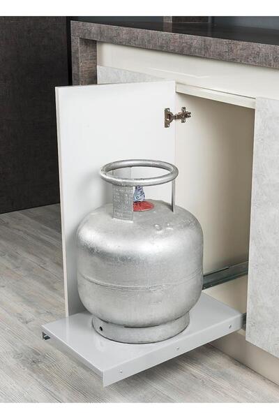 ece life Tezgah Altı Lüks Metal, -teleskopik Raylı-tüp Çek -yazlık, Ev Ve Apa...