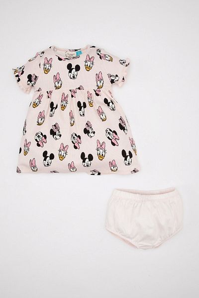 DeFacto Disney Mickey és Minnie 2 részes szett - Corduroy Camisole rövid ujjú ruha és bugyi D0795a524hs