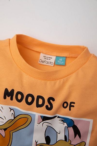 DeFacto Disney Mickey & Minnie Baby Boy T-Shirt - Crew Neck, Short Sleeve C9353A524Sm