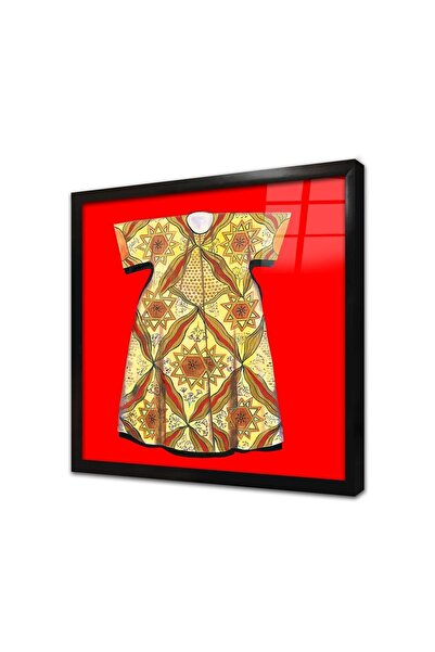 Tablosan Tablou din sticlă înrămată cu tuğra și caftan