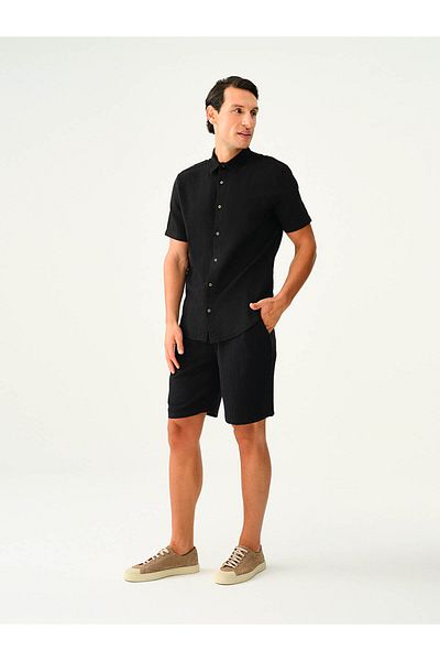 Loft Black Men's Shirt Lf 2035478