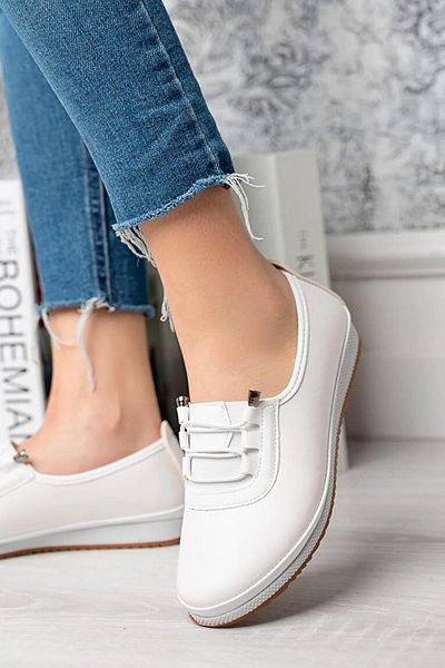 Pabuçland Pantofi casual din piele cu branț ortopedic