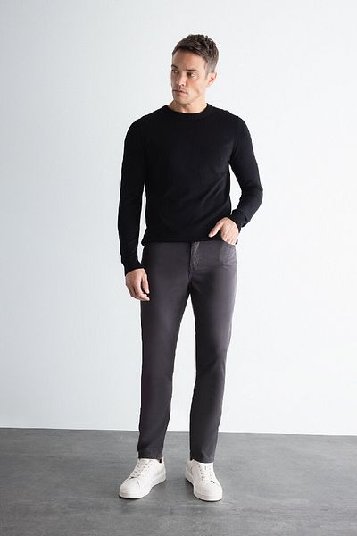 DeFacto Plátěné kalhoty Chino Slim Fit Slim Fit Bavlna Strečové úzké nohavice C9441Ax24Au