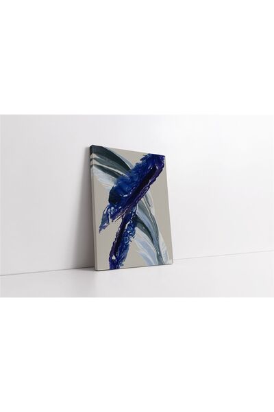 Tablosan Pictură abstractă pe pânză în tonuri de albastru și gri