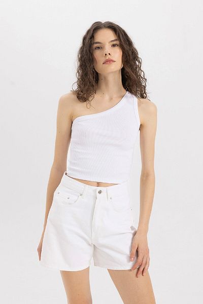 DeFacto Slim Fit Slim Fit One-Shoulder-Camisole-Unterhemd C9716ax24sm