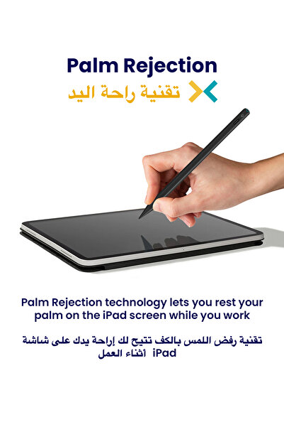 Tinymoose قلم رصاص برو - شحن سريع بمنفذ USB-C، رفض راحة اليد - قلم من الجيل الثاني لأجهزة iPad 2018 والإصدارات الأحدث