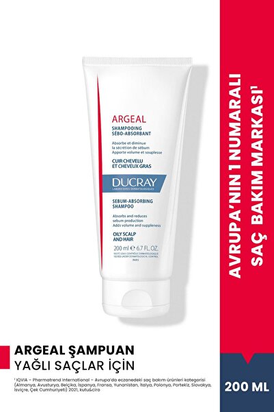 Ducray Argeal Şampuan Yağlı Saçlar 200ml