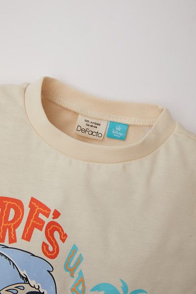 DeFacto Disney Mickey & Minnie Baby Boy T-Shirt - Crew Neck, Short Sleeve C9356A524Sm