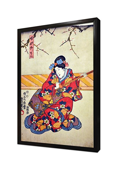 Tablosan Tablou japonez pentru femei cu rama din MDF