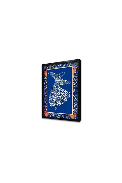 Tablosan Semazen Bay Синя рамка MDF картина